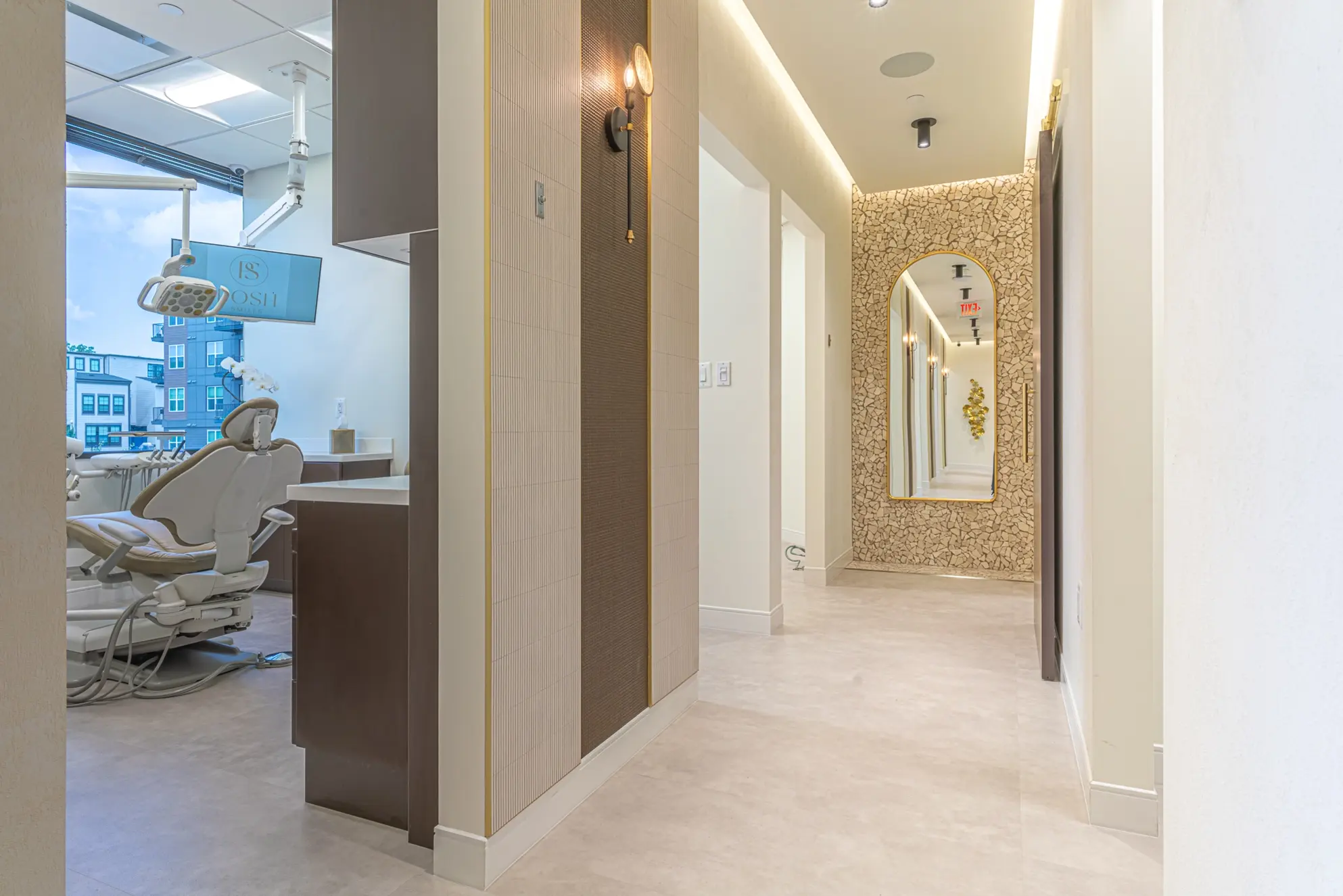 Posh Smiles dental practice — hallway