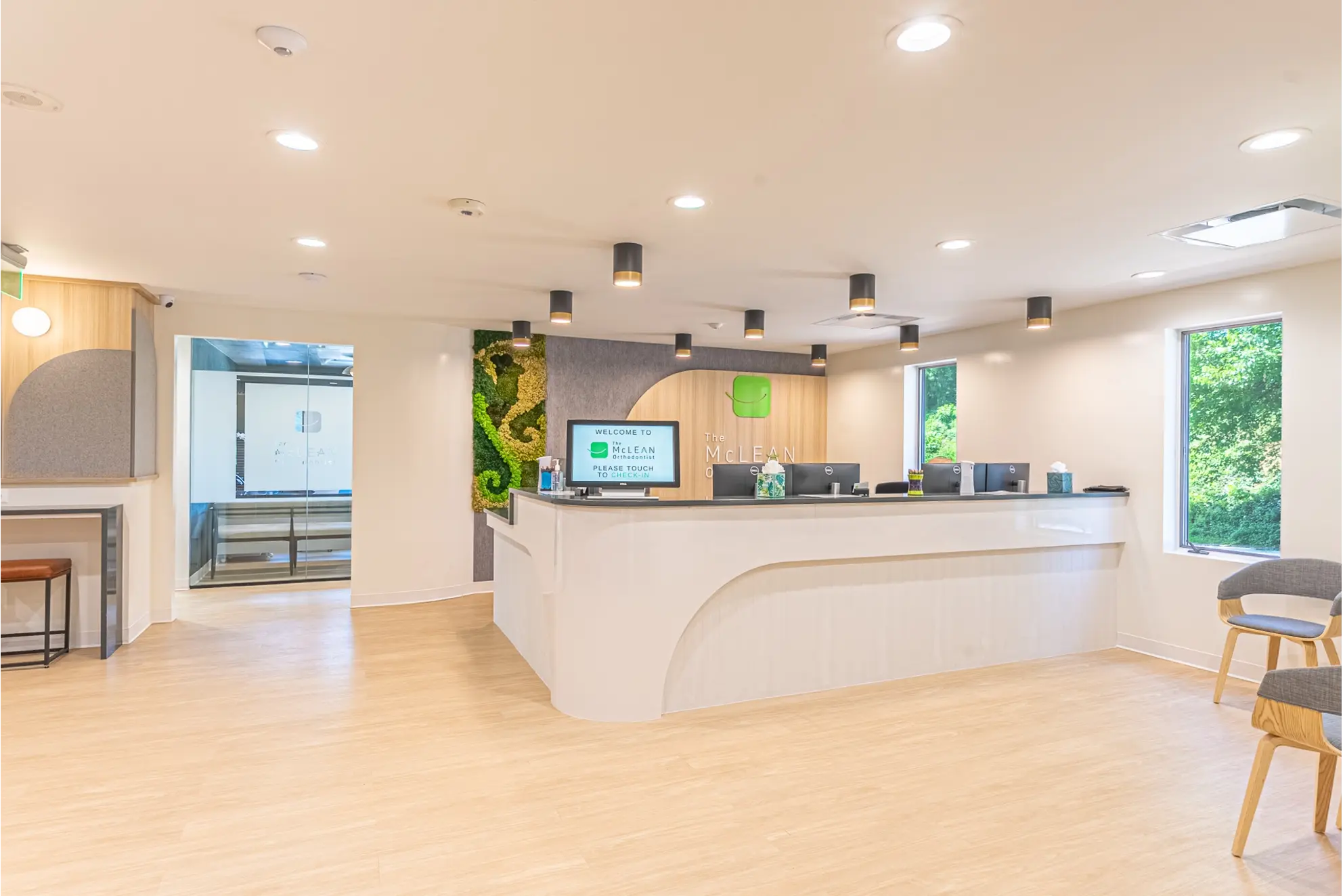 The McLean Orthodontist front office and reception